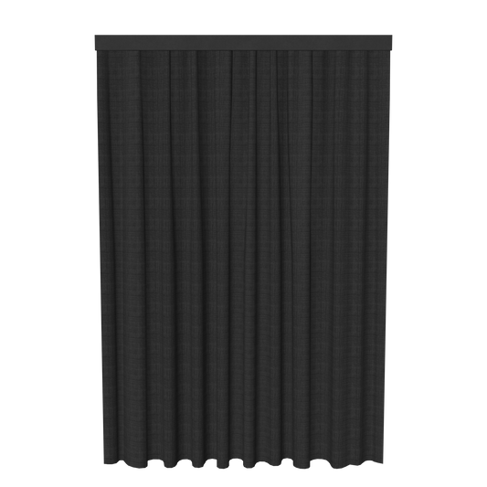 ドレープカーテン01 ブラック セット
