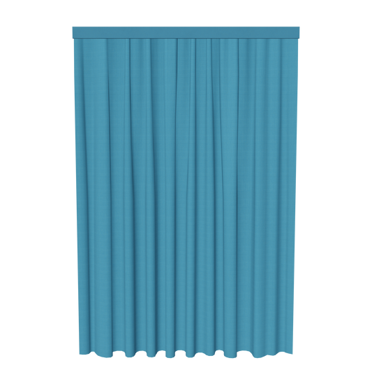 ドレープカーテン01 ブルー セット